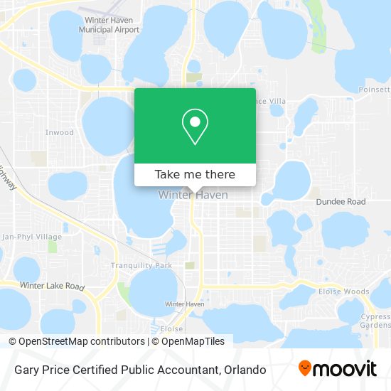 Mapa de Gary Price Certified Public Accountant