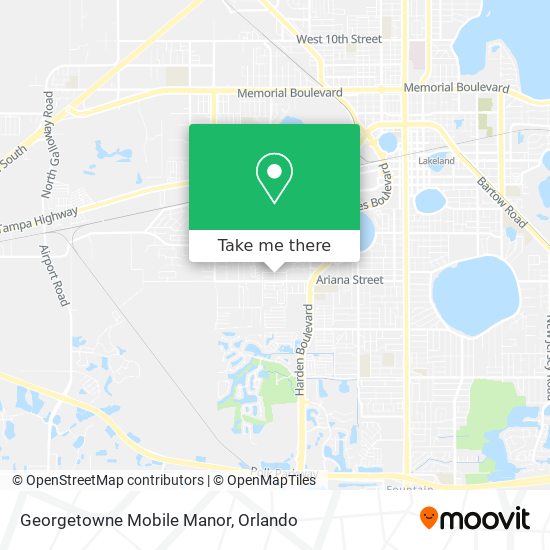 Georgetowne Mobile Manor map