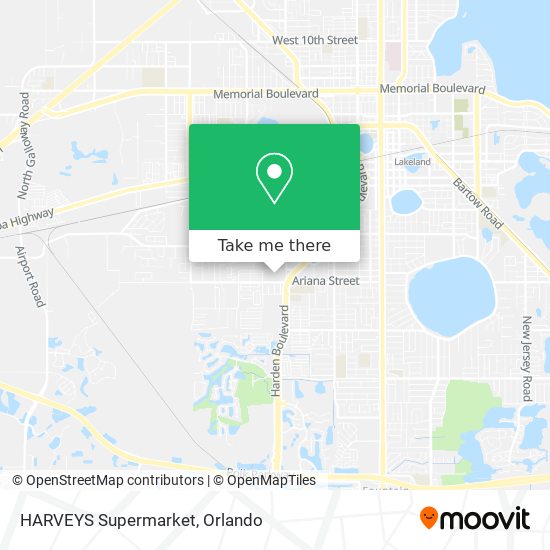 Mapa de HARVEYS Supermarket