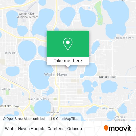 Winter Haven Hospital Cafeteria. map