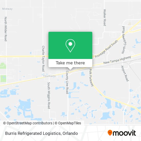 Burris Refrigerated Logistics map