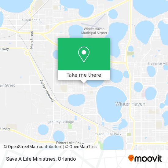 Save A Life Ministries map