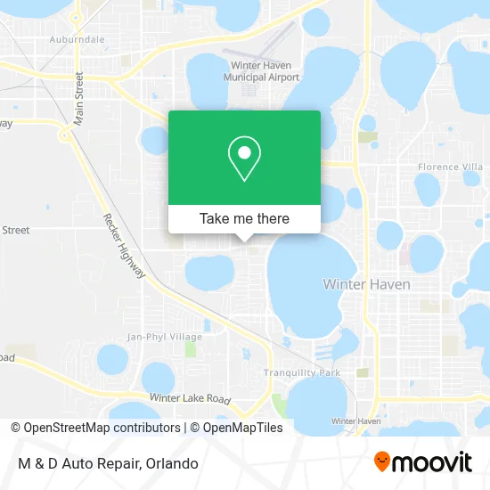 M & D Auto Repair map