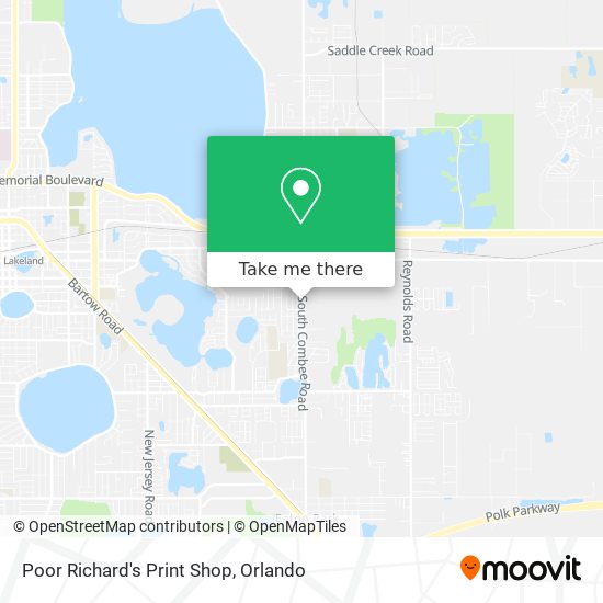Poor Richard's Print Shop map