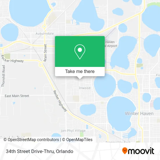 34th Street Drive-Thru map