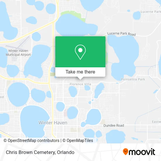 Chris Brown Cemetery map