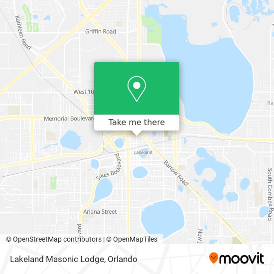 Lakeland Masonic Lodge map
