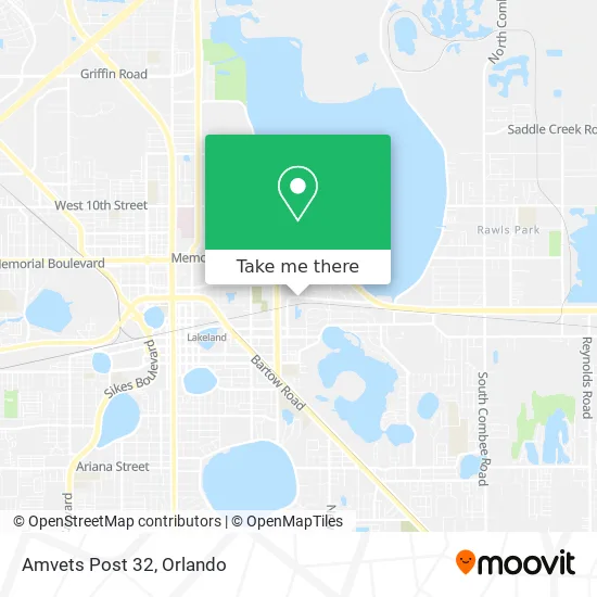 Mapa de Amvets Post 32