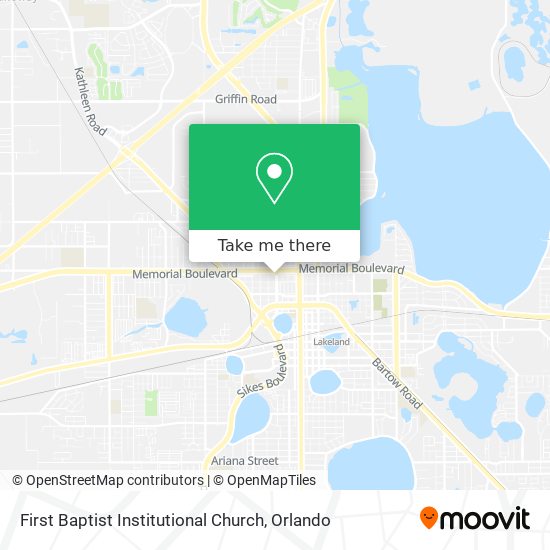 Mapa de First Baptist Institutional Church