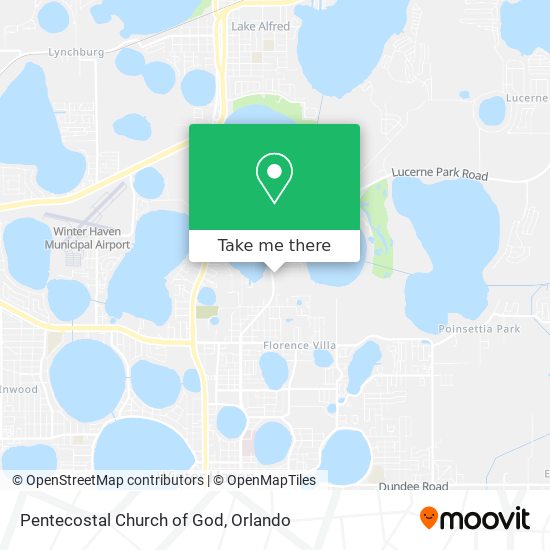 Mapa de Pentecostal Church of God