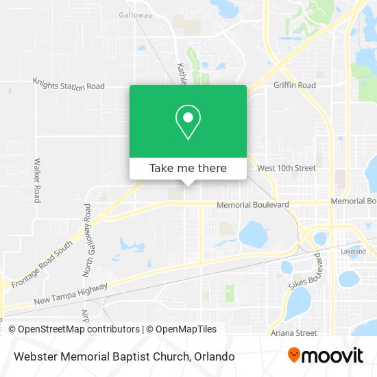 Webster Memorial Baptist Church map