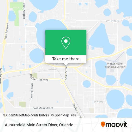Auburndale Main Street Diner map