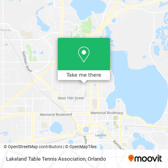 Lakeland Table Tennis Association map