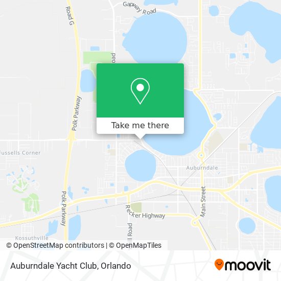 Auburndale Yacht Club map