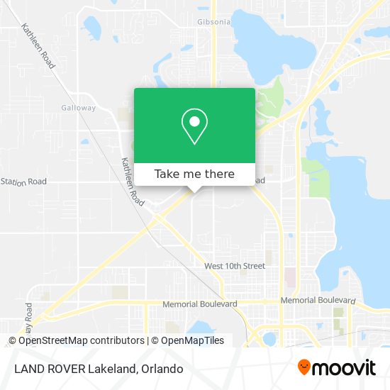 LAND ROVER Lakeland map