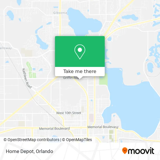 Home Depot map
