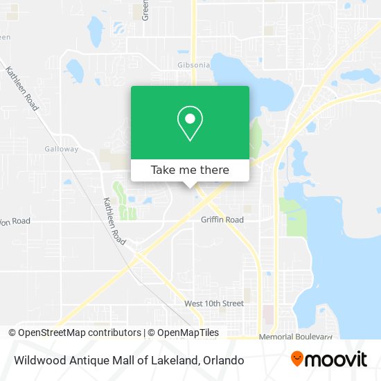 Mapa de Wildwood Antique Mall of Lakeland