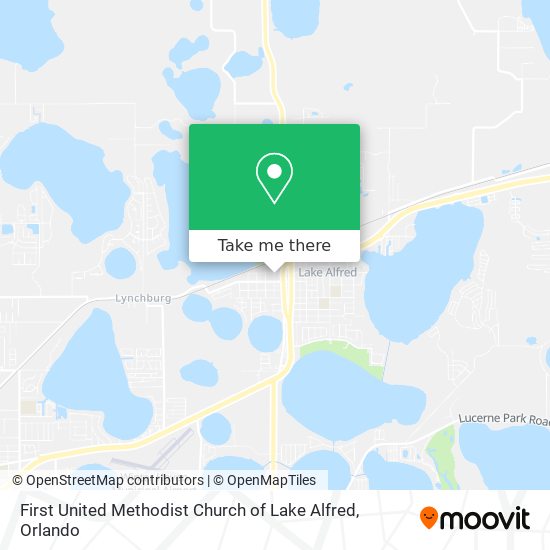 First United Methodist Church of Lake Alfred map