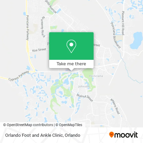 Orlando Foot and Ankle Clinic map