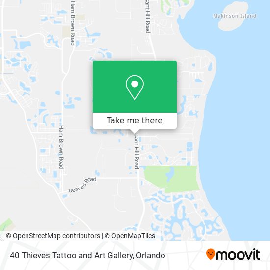 40 Thieves Tattoo and Art Gallery map