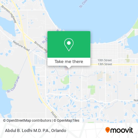 Abdul B. Lodhi M.D. P.A. map