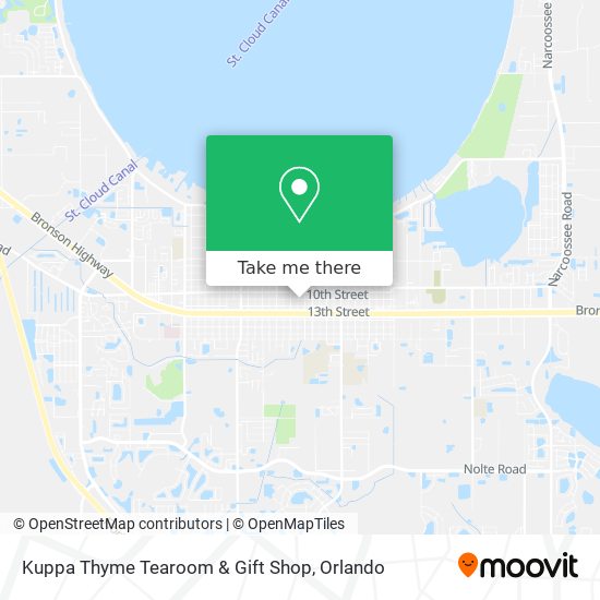 Kuppa Thyme Tearoom & Gift Shop map