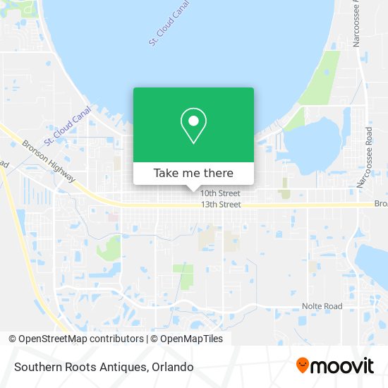 Southern Roots Antiques map