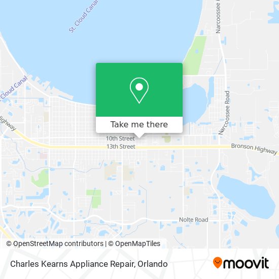 Charles Kearns Appliance Repair map