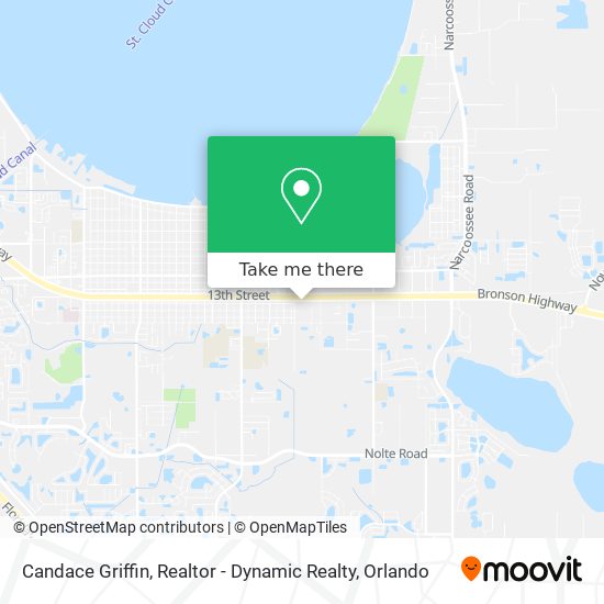 Candace Griffin, Realtor - Dynamic Realty map