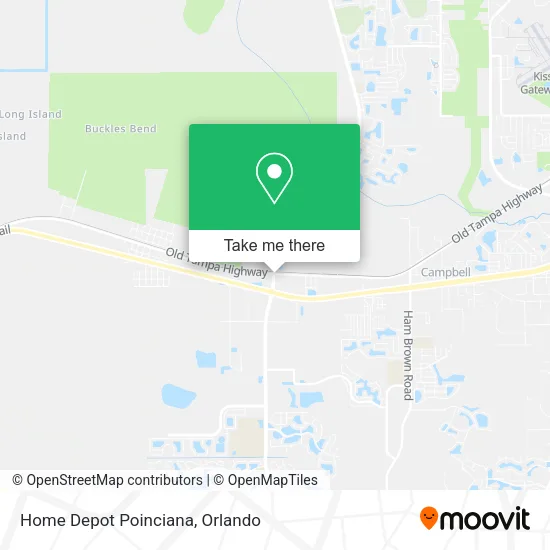 Home Depot Poinciana map