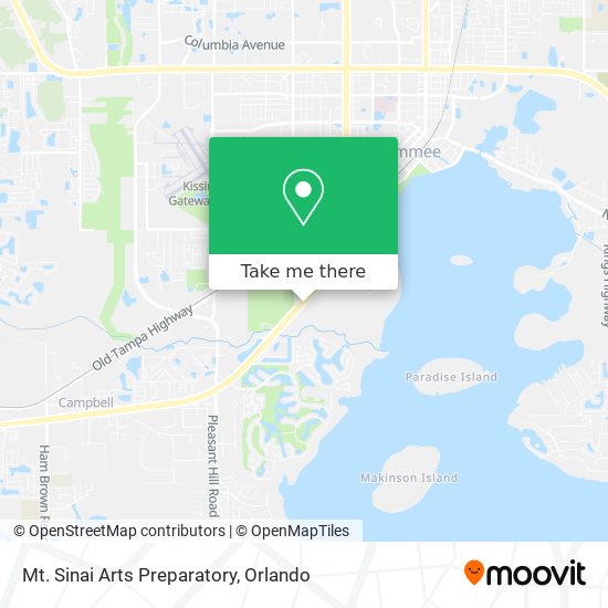 Mt. Sinai Arts Preparatory map