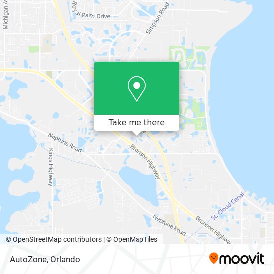 Mapa de AutoZone