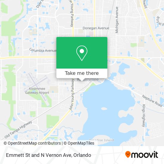 Mapa de Emmett St and N Vernon Ave
