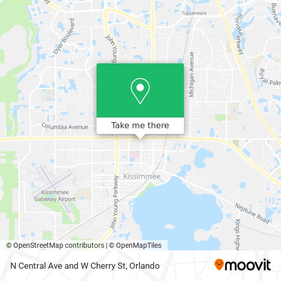 Mapa de N Central Ave and W Cherry St