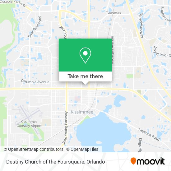Destiny Church of the Foursquare map