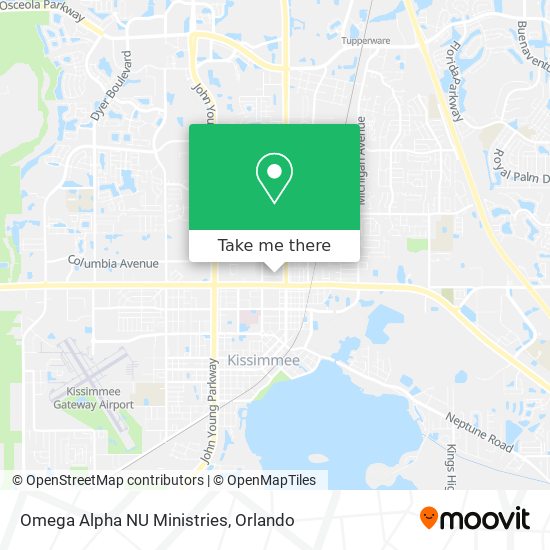 Omega Alpha NU Ministries map