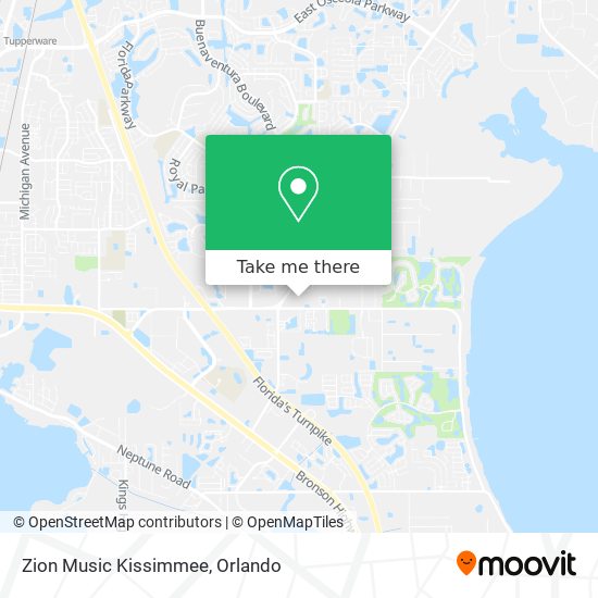 Mapa de Zion Music Kissimmee