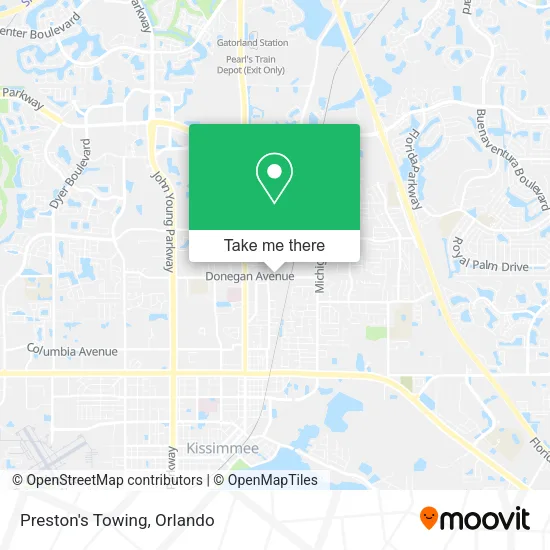 Mapa de Preston's Towing