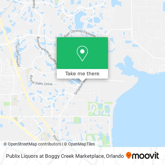 Publix Liquors at Boggy Creek Marketplace map