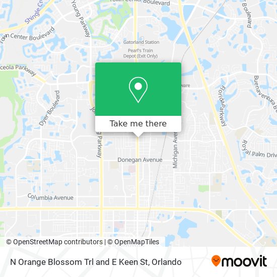 Mapa de N Orange Blossom Trl and E Keen St