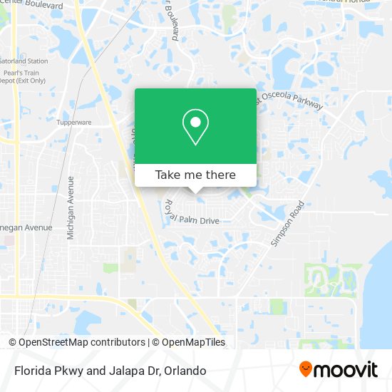 Florida Pkwy and Jalapa Dr map
