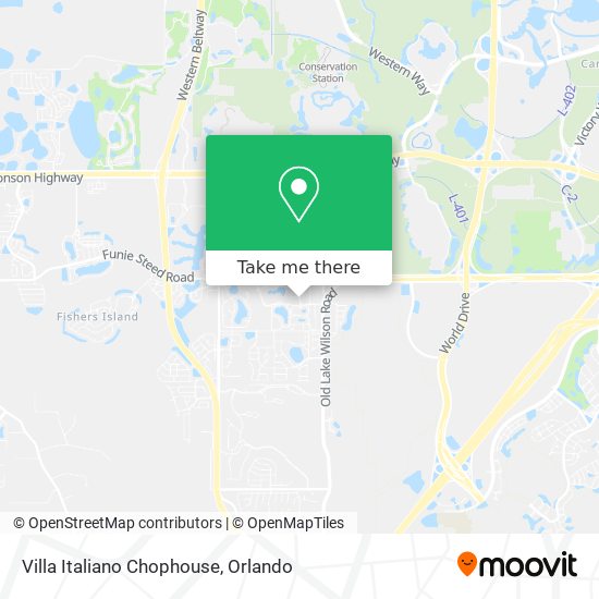 Villa Italiano Chophouse map