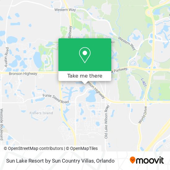 Sun Lake Resort by Sun Country Villas map