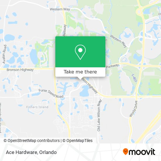 Mapa de Ace Hardware