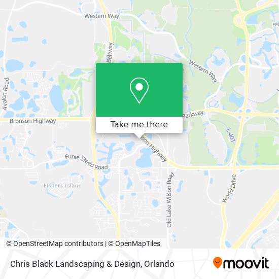 Chris Black Landscaping & Design map