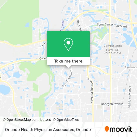 Orlando Health Physician Associates map