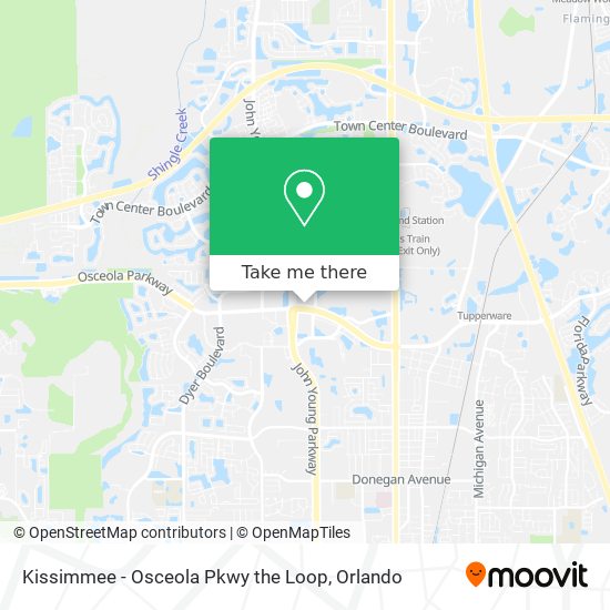 Kissimmee - Osceola Pkwy the Loop map