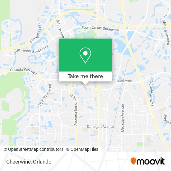 Mapa de Cheerwine
