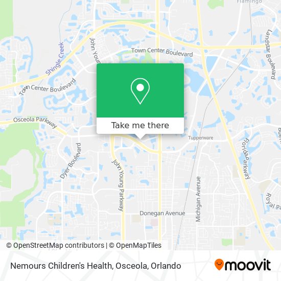 Mapa de Nemours Children's Health, Osceola