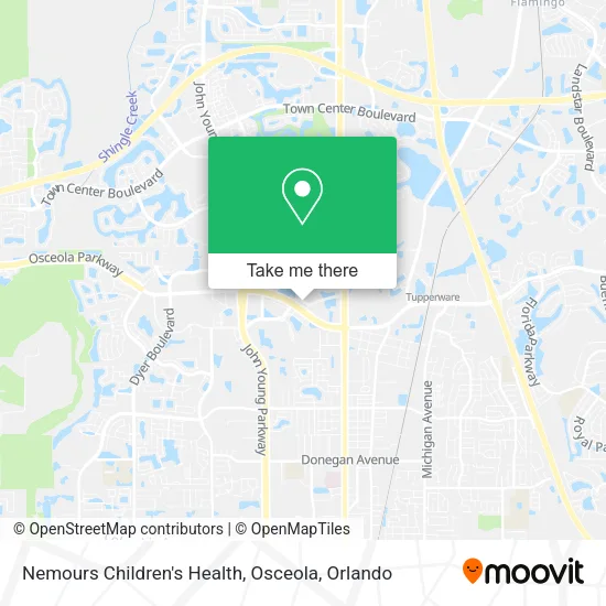 Nemours Children's Health, Osceola map